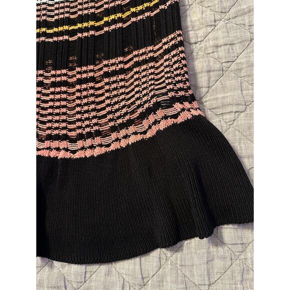 Savage X Fenty Crochet Knit Midi Dress Size XL Bodycon Boho Chic Y2K Tropical - Picture 2 of 9